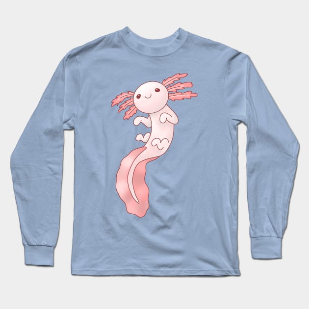 Axolotl! Long Sleeve T-Shirt by psychoprints